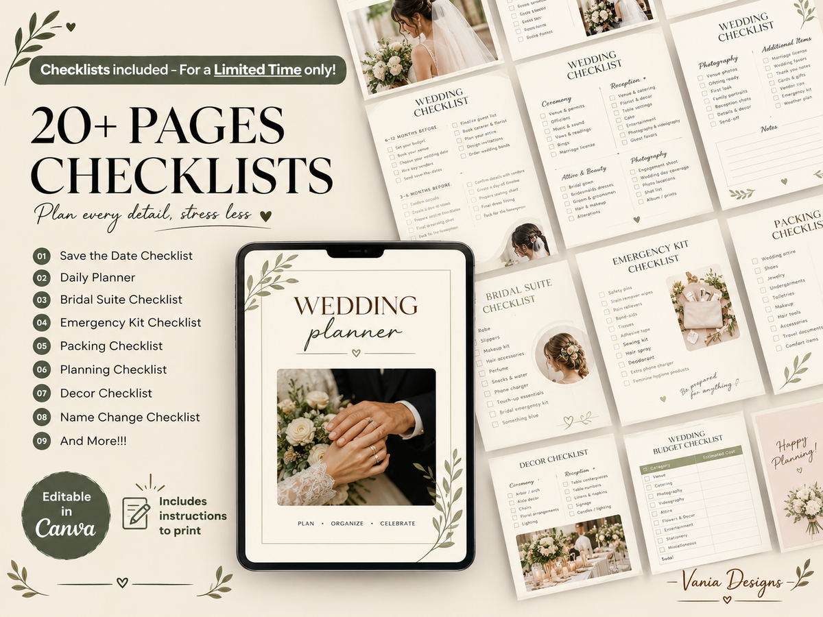 The Ultimate Wedding Planner – Complete Digital Wedding Planning PDF