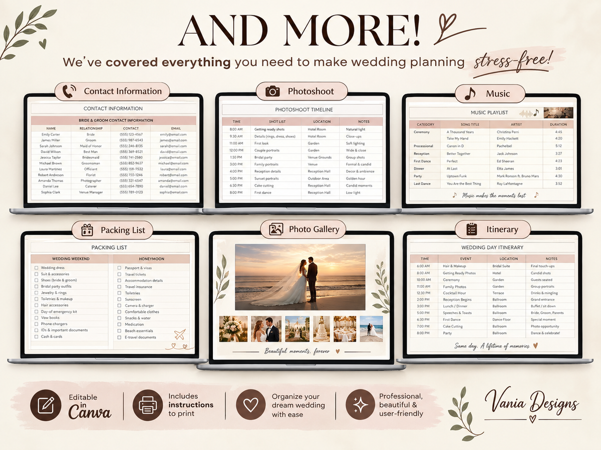 The Ultimate Wedding Planner – Complete Digital Wedding Planning PDF