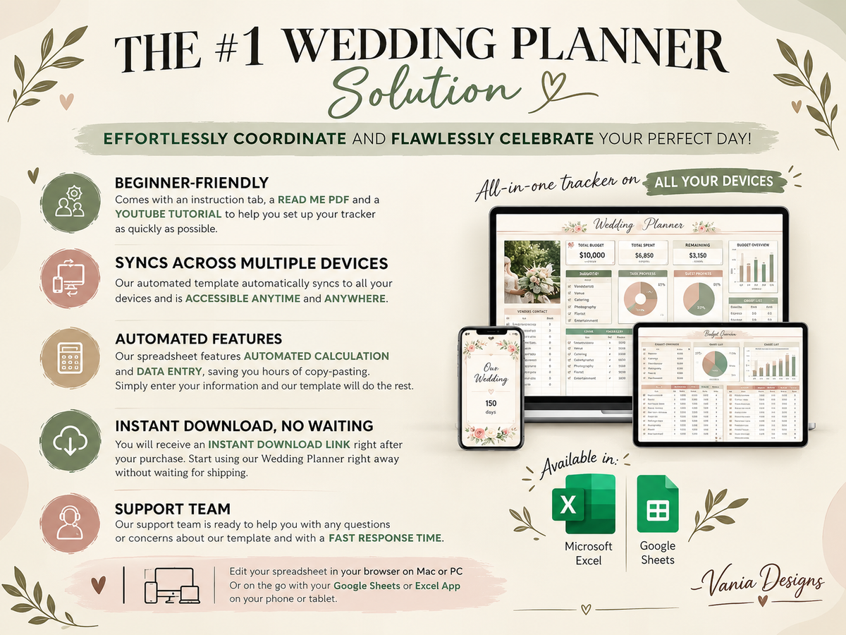 The Ultimate Wedding Planner – Complete Digital Wedding Planning PDF